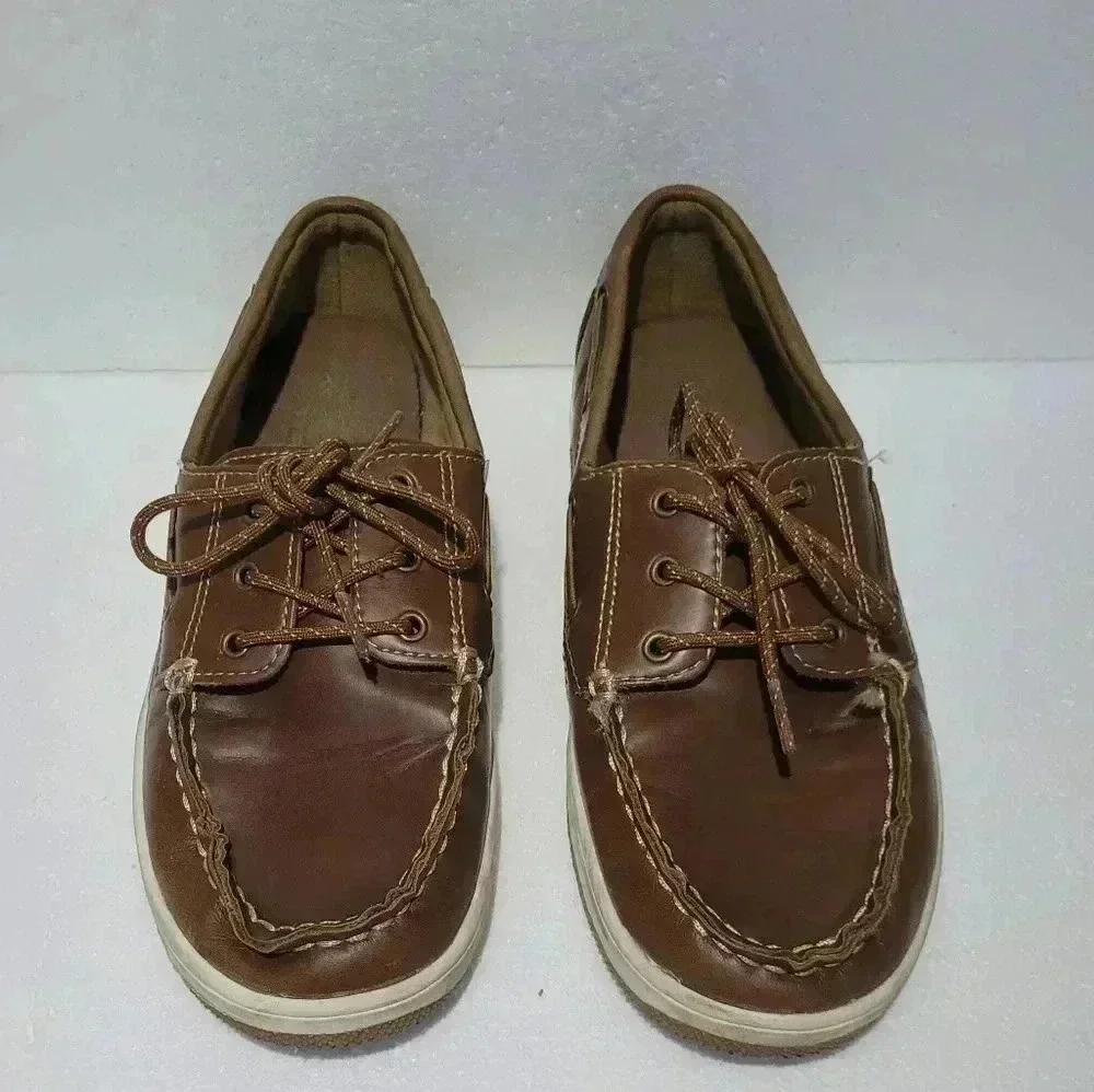 Thereabouts, LIL BROOK, Tan Dress Shoes, Boys size 6M, Memory Foam
